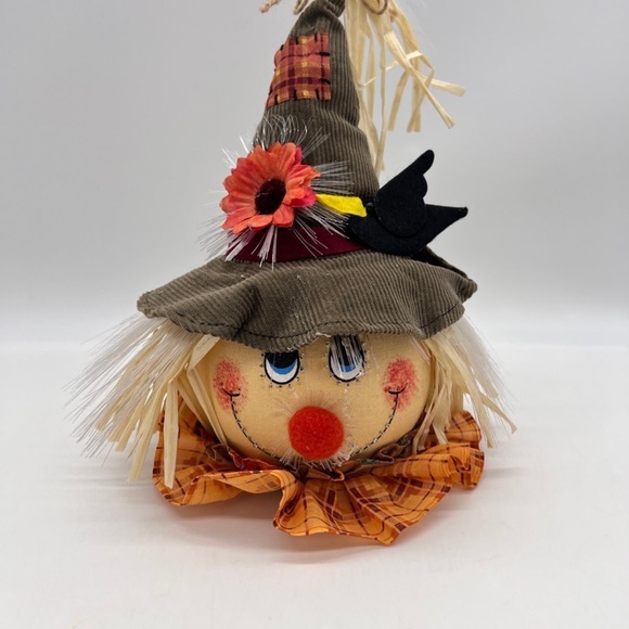 Fiber optics scarecrow pumpkin - Picture 1 of 5